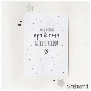 z ANSICHTKAART | JULLIE WORDEN OPA & OMA GEFELICITEERD!
