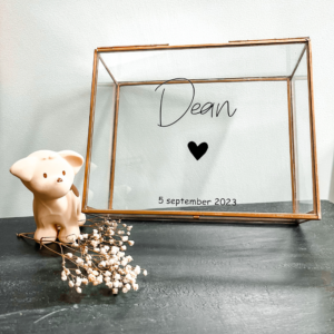 glazenbox met naam