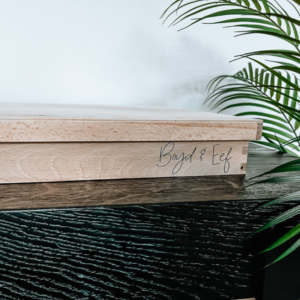 houten speelbak met naam