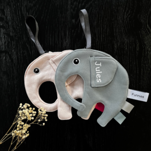 speendoekje met naam, kraamcadeau met naam