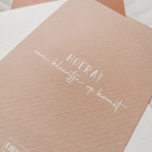 Hoera, een kleintje op komst